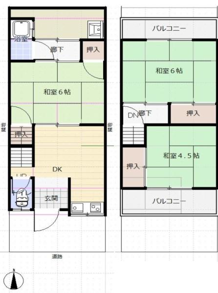 堺市西区浜寺石津町西4丁　中古テラスハウス