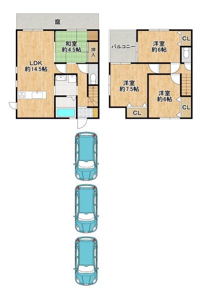 松原市三宅西2丁目　中古戸建