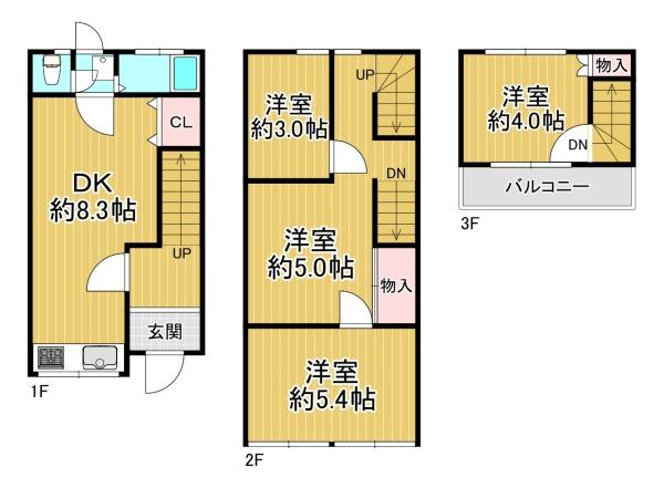 堺市堺区香ヶ丘町4丁　中古テラス