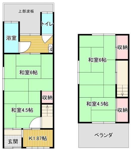 堺市北区野遠町　中古テラスハウス