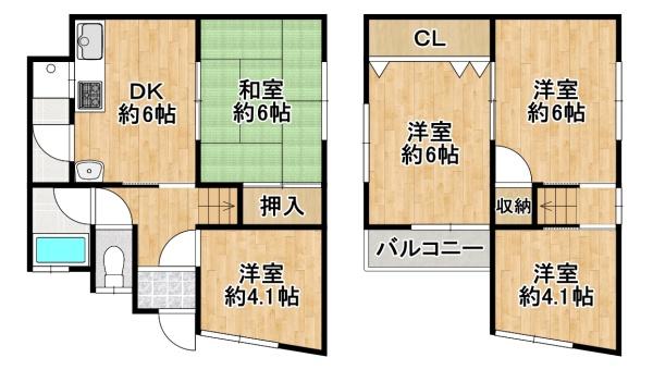 堺市中区東八田　中古戸建
