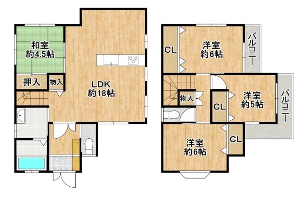 堺市中区小阪の中古一戸建て