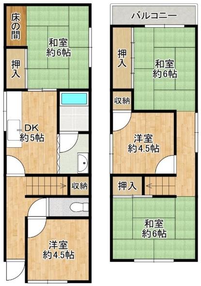 堺市北区南花田町　中古戸建