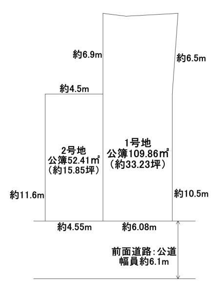堺市北区長曽根町1号地 売土地