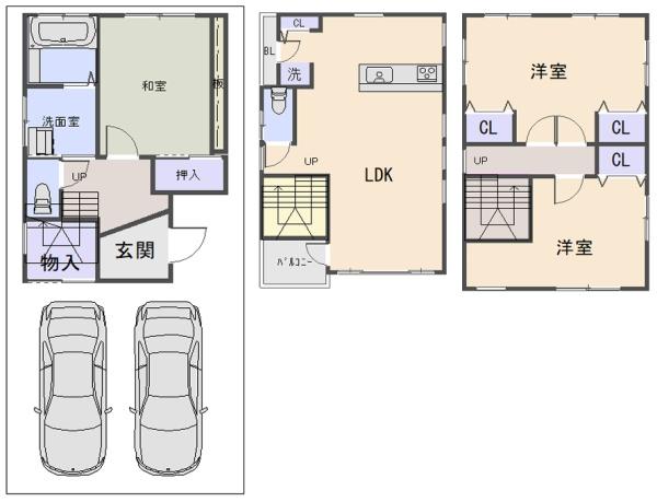 堺市北区南花田町　中古戸建