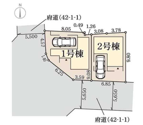 松原市天美東9丁目1号棟　新築戸建