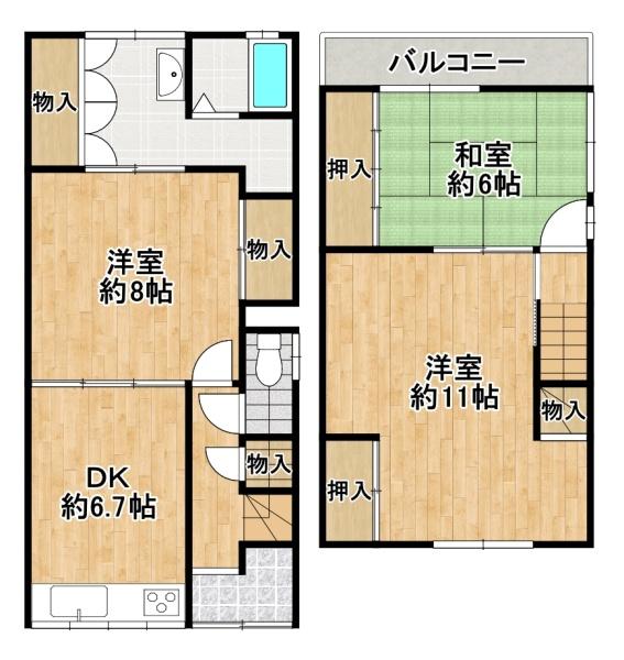 松原市別所3丁目　中古テラス