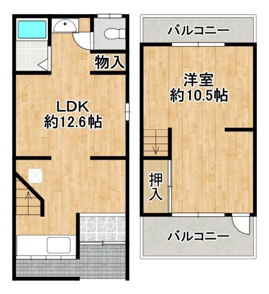 堺市北区奥本町1丁　中古テラス