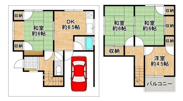 堺市北区野遠町　中古戸建