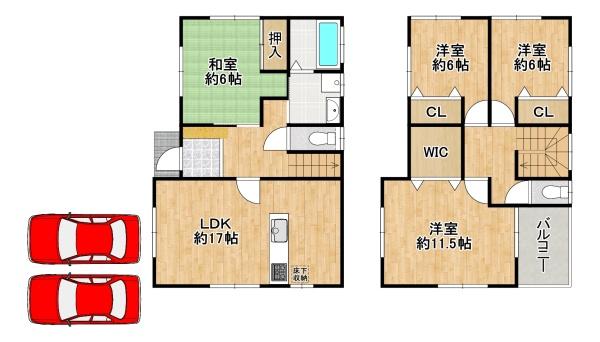 岸和田市東ケ丘町の中古一戸建て