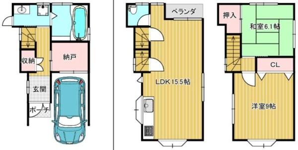 堺市東区日置荘北町2丁　中古戸建