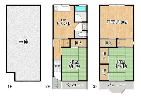 大阪市大正区鶴町３丁目の中古一戸建て