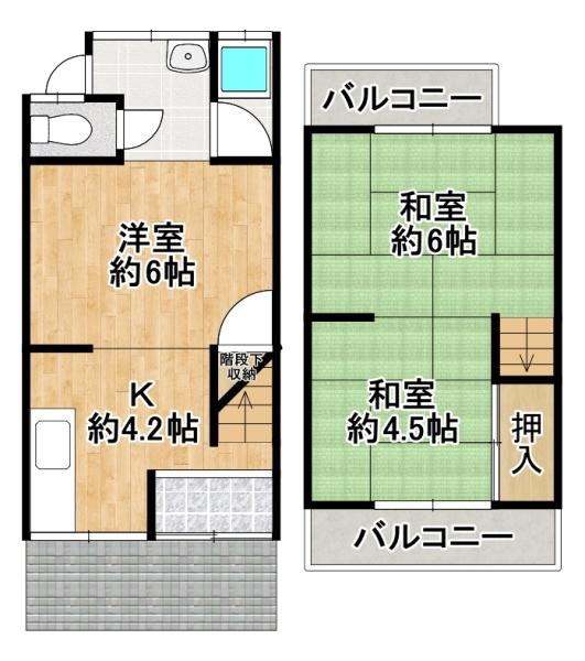 羽曳野市はびきの4丁目　中古テラス