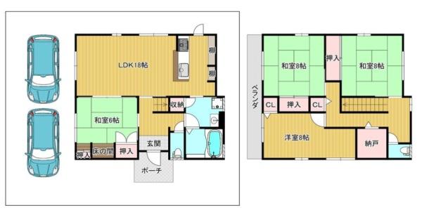 堺市西区浜寺船尾町西2丁　中古戸建