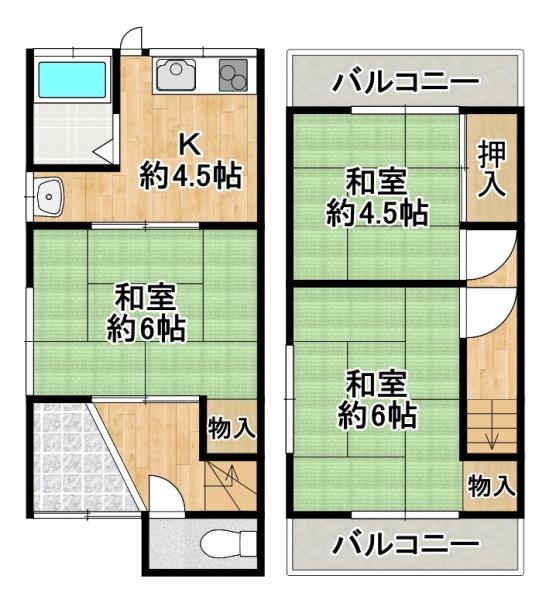 堺市西区浜寺石津町西４丁の中古一戸建て