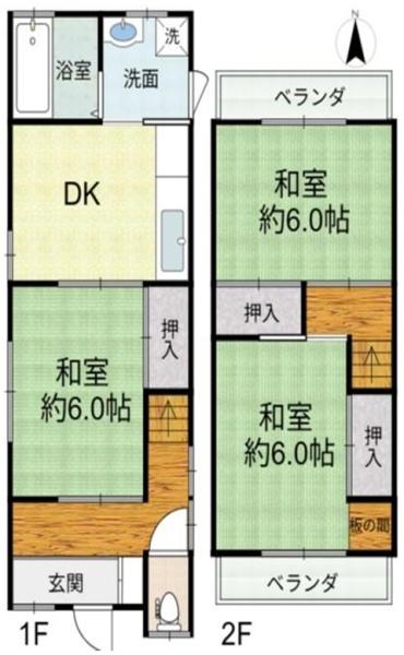 堺市東区日置荘原寺町　中古戸建