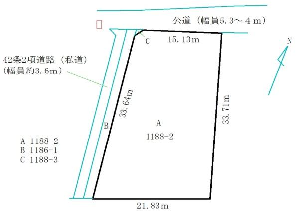 堺市西区上野芝向ヶ丘町2丁　売土地