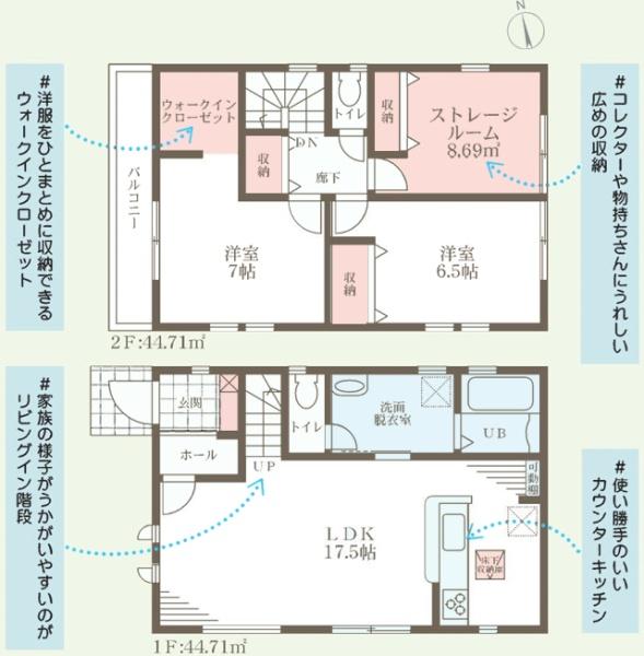 八尾市小畑町2丁4号棟　新築戸建