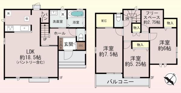 堺市中区深井中町A号棟　新築戸建