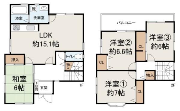 堺市北区金岡町の中古一戸建て