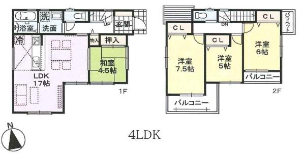 羽曳野市誉田7丁目2号地　新築戸建