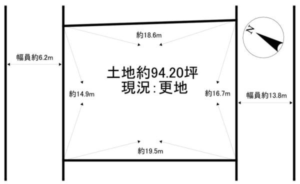 堺市南区槇塚台３丁　建築条件無売土地