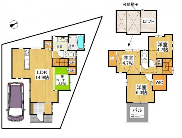 泉大津市綾井　中古戸建