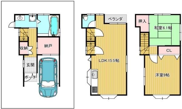 堺市東区日置荘北町2丁　中古戸建