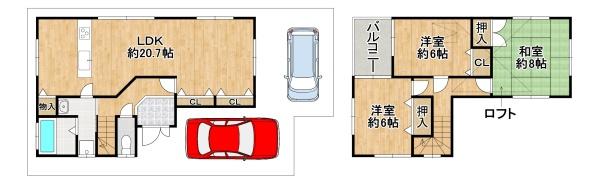 泉大津市板原町４丁目の中古一戸建て