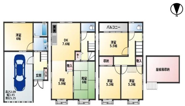 羽曳野市河原城　中古戸建