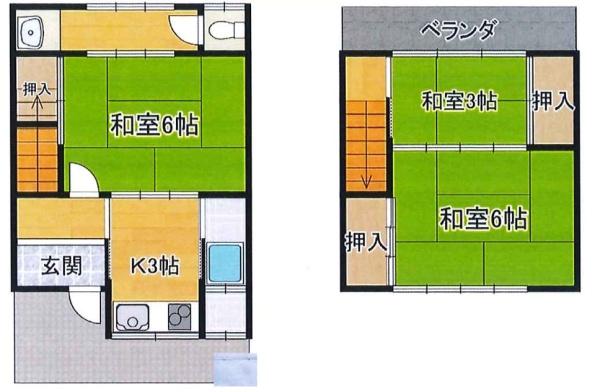 堺市北区百舌鳥梅北町4丁　中古テラス