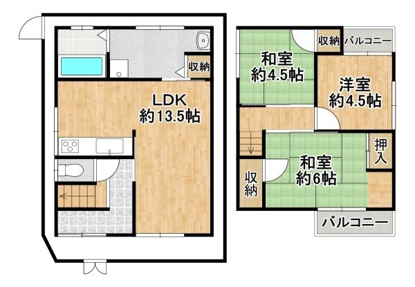 堺市北区北長尾町８丁の中古一戸建て