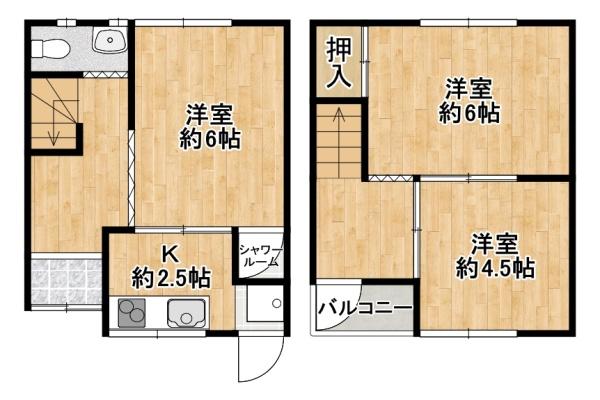 大阪市東住吉区公園南矢田4丁目　中古テラス