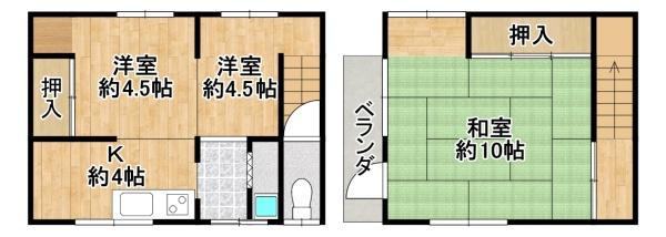 堺市堺区車之町西2丁 中古テラス
