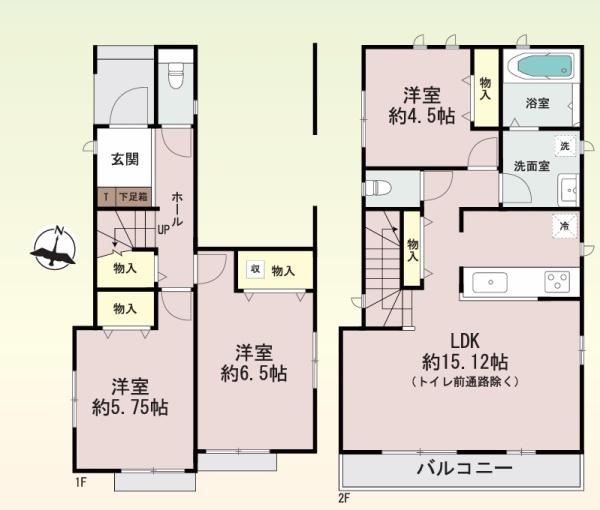 堺市東区日置荘西町6丁A号棟 新築戸建