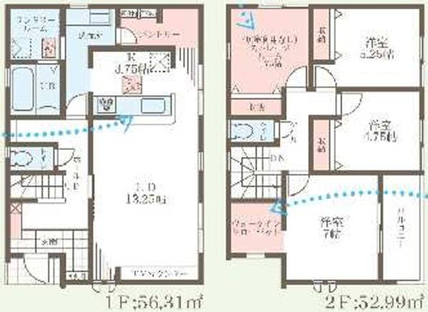 富田林市錦織北2丁目2号棟　新築戸建