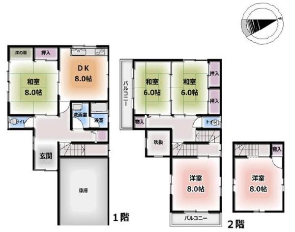 堺市西区浜寺石津町西４丁の中古一戸建て