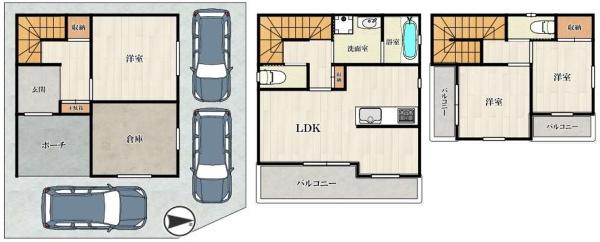 松原市河合3丁目　中古戸建