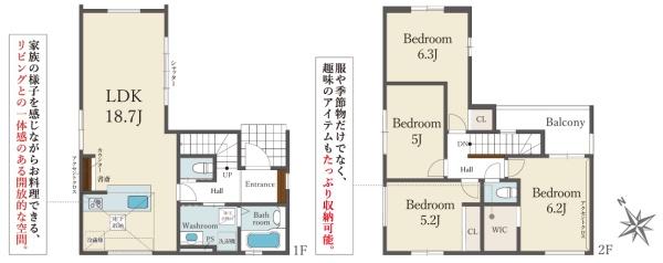 高石市千代田2丁目1期1号棟　新築戸建