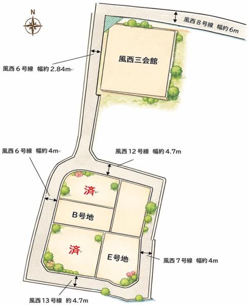 堺市西区鳳西町3丁E号地　売土地