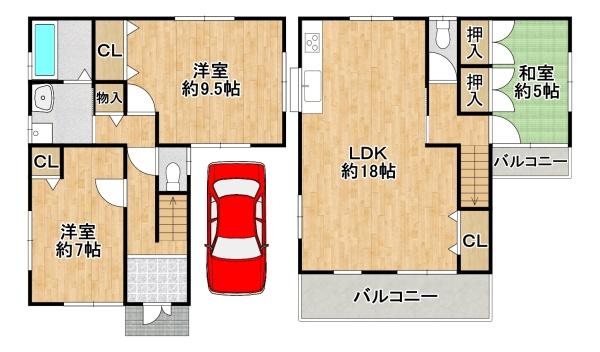 堺市堺区大浜中町3丁　中古戸建