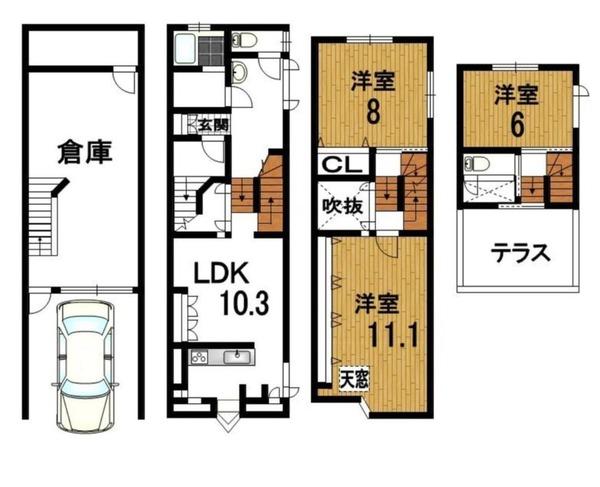 堺市西区神野町1丁　中古戸建