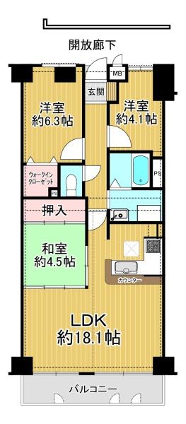 ファミール緑橋　11階部分