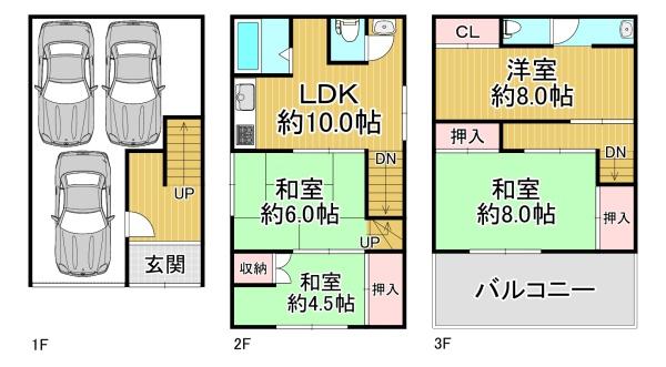 東大阪市友井2丁目　中古戸建