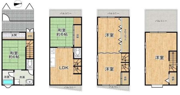 大阪市東成区大今里3丁目　中古戸建