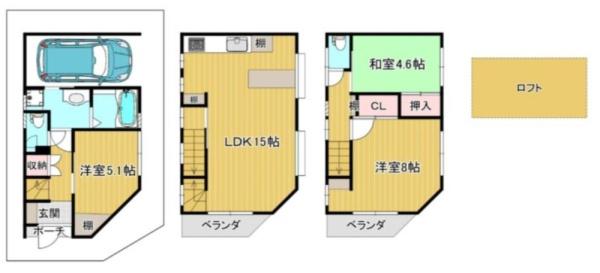 大阪市平野区西脇1丁目　中古戸建