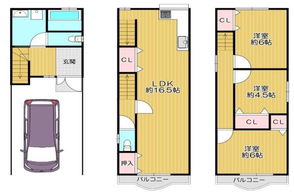 大阪市阿倍野区阿倍野筋5丁目　中古戸建