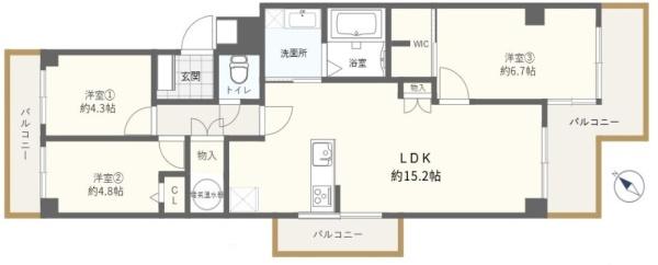 エバーグリーンポートタウン11号棟A