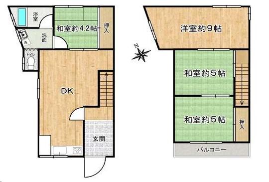 大阪市東成区中道３丁目の中古一戸建て