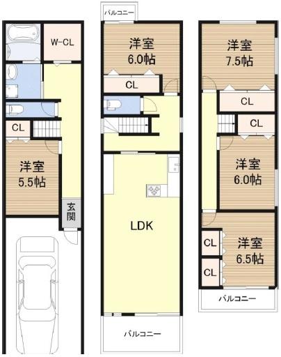 大阪市平野区平野東1丁目　中古戸建